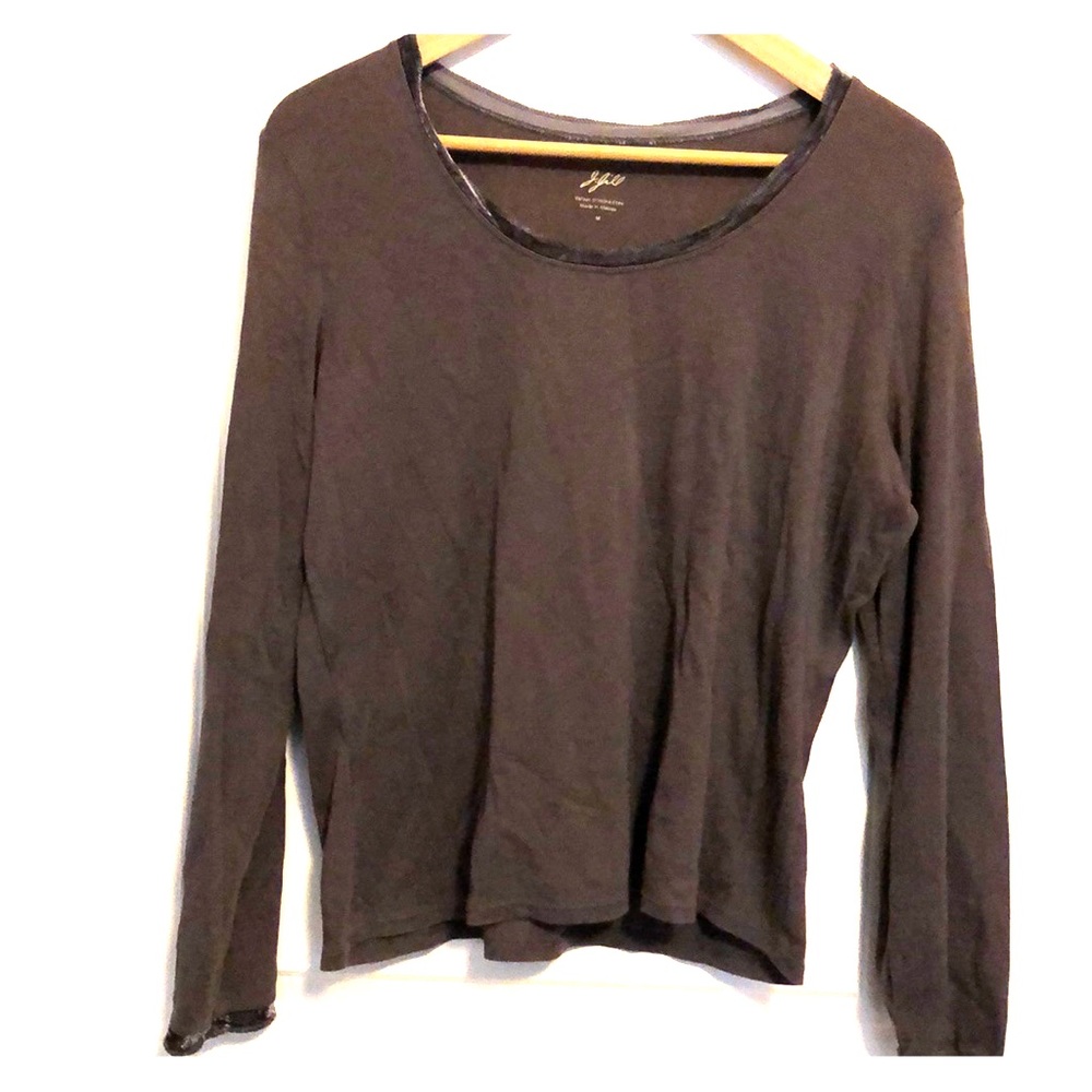 JJill velvet trimmed tee